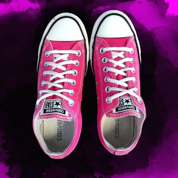 Converse Y2K Retro Hot Pink  Low Lace Up Unisex Sneakers W7 M5 - Picture 8 of 17
